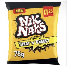 Nik Naks Tangy 'N' Cheesy Crisps 20x 75g  PMP Free Delivery