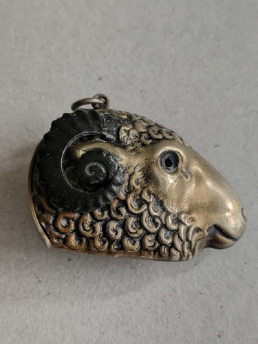 Antique rams head vesta - antique, in