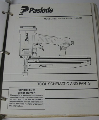 Paslode finish nailer model - nailer,