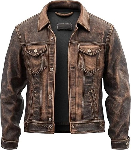 Men distressed brown - distressed, genuine