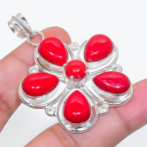 Red coral gemstone handmade - gemstone,
