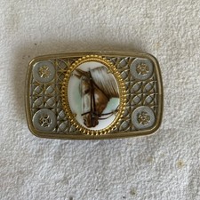 Vintage Brass Horse Belt