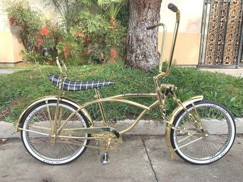 Gold cruiser lowrider bike - lowrider,