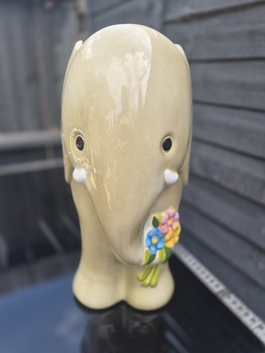 Vintage ceramic elephant - vintage,