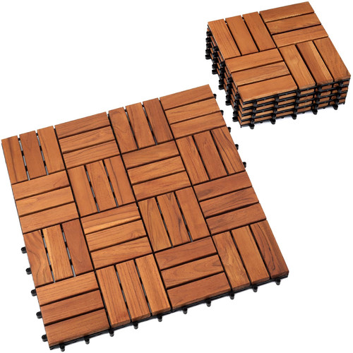 Interlocking teak deck - teak,