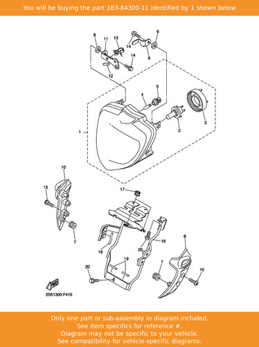Yamaha headlight assy - yamaha,
