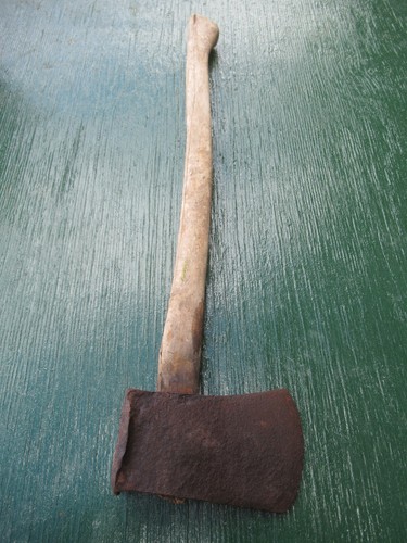 Very old tool axe hatchet - tool,