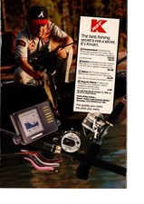 1992 12pg KMART FISHING GEAR/ CAMPING FLYER,  LURES RODS BOATING MAGAZINE INSERT