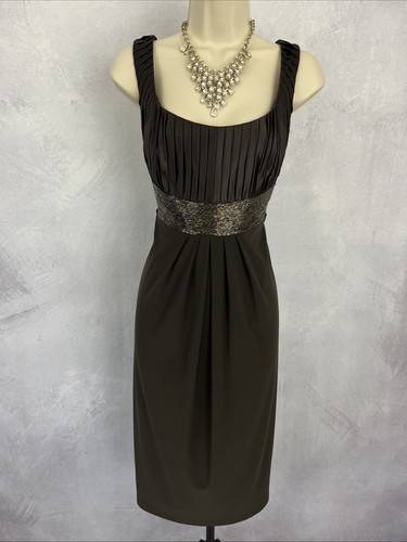 Joseph ribkoff brown dress - joseph,