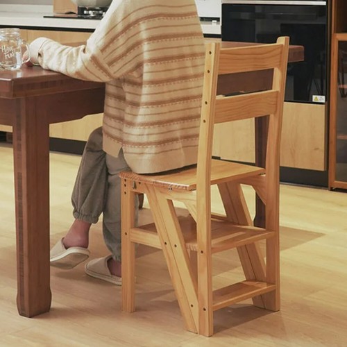Solid wood kitchen - solid, ladder