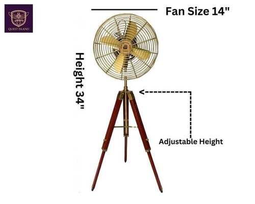Vintage electric pedestal fan - pedestal,