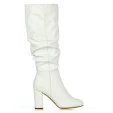 Womens Block High Heel Boots