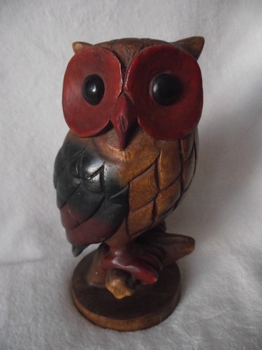 Vintage hand carved wooden - carved,