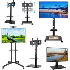 32 42 55 65 70" Floor TV Stand Table Top Mount Bracket for Samsung LG Sony Bush