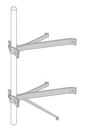 Rohn wm12d double - wall, mount