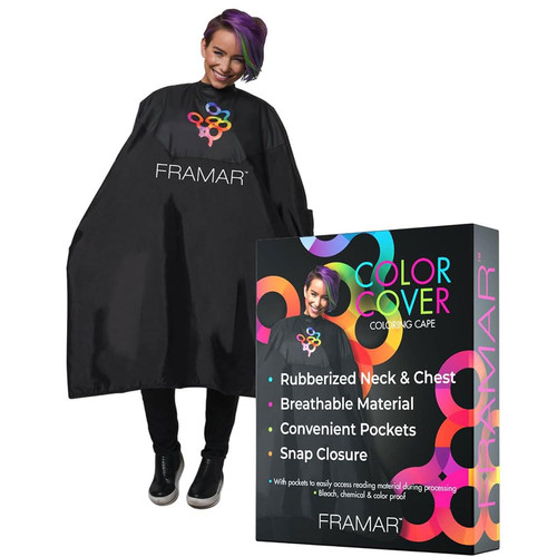 Color cover salon cape - color,