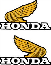 LICENSED HONDA VINTAGE 1975 CR125M tank wing decal sticker set AHRMA CR 125