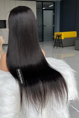 Lace front wig human - front,