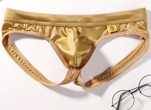 Men new sexy gold - silky, jock