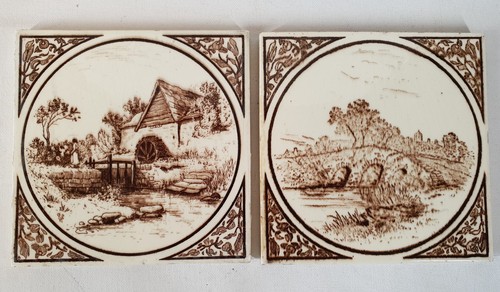 Two superb victorian art - superb, 6"