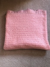 Vintage witney single  light pink acrylic cellular blanket -size 80" by 66"