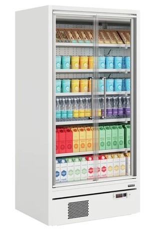 New supermarket glass door - supermarket,