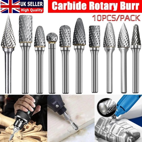 10pcs tungsten carbide - carbide, burr