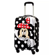 American Tourister Mickey Mouse Minnie Dots Kids Adults Cabin Sized Suitcase