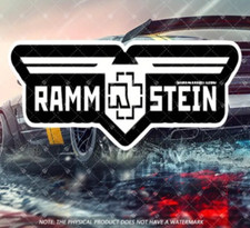 Rammstein Band Rock Group Black Vinyl car Laptop wall art Sticker decal 19x9cm