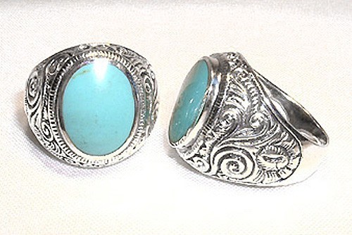 Men turquoise sterling - men's,