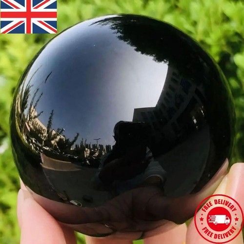 Natural black obsidian - obsidian, crystal