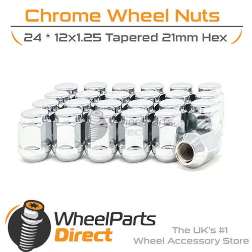Wheel nuts 12x1 chrome - wheel, 12x1.25