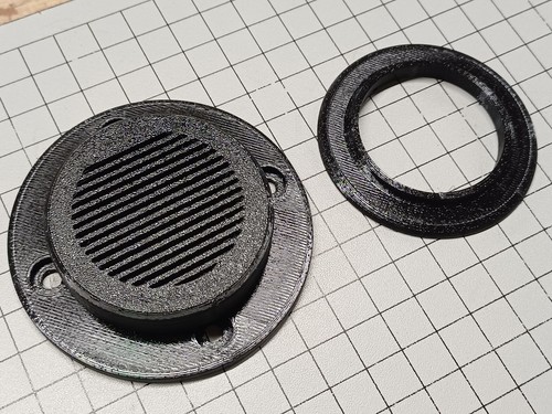 Black grill air vent - grill, low