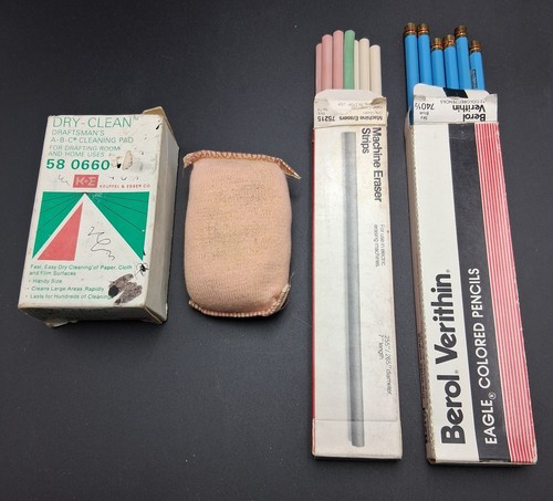 Vintage lot drafting supplies - lot,