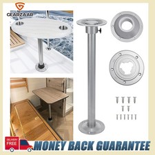 Island Table Leg set Flush Floor Twist Lock Pedestal - Campervan Caravan Camper