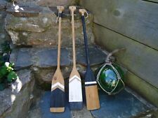 3 X Boat Paddles Oars Wooden Nautical Beach Seaside Sea Wall Display Art c3