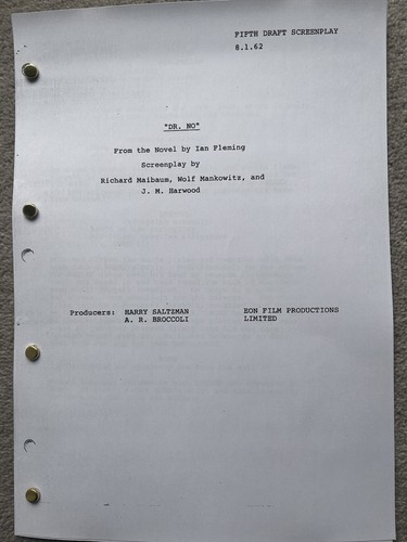 Film script james bond - film, script.