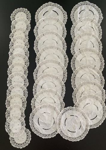 Vintage lace table setting - vintage,