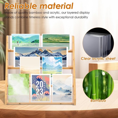 Tiered greeting card display - tiered,