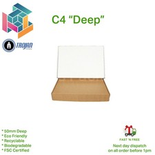 Royal Mail Small Parcel Eco Friendly Cardboard Postal Mailing Box C4 C5 C6 deep