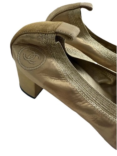 Chanel shoes 2 gold - 39,