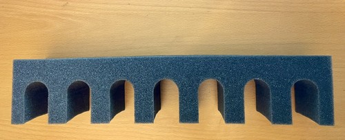 Gun cabinet foam slot - 7,