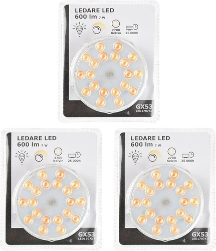 Ikea ledare gx53 - 3x,