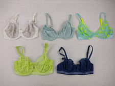 M&S 5Pcs Bra Bundle Size 32D Multicoloured Non Padded Underwired Jersey NEW F2