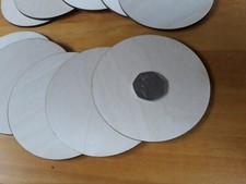 CIRCLE Coasters Plain Wood Craft Blanks 10cm (100mm) Blank Circles