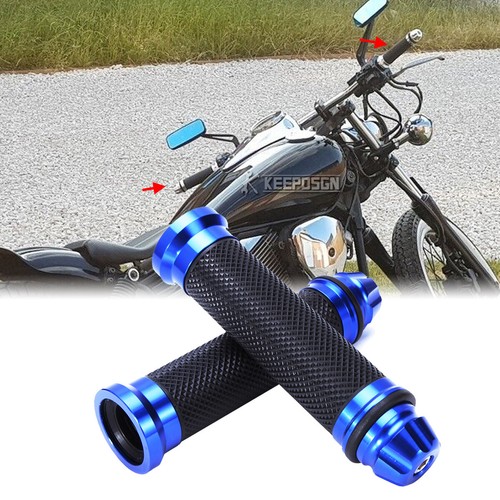 Blue 22mm handlebar hand - 7/8",