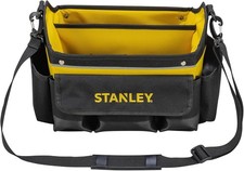 Stanley STST1-70718 Open Tote Tool Bag 12.5" - Steel Handle and Multiple Pockets