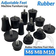 Rubber Adjustable Feet M6 M8 M10 Screw Leveling Table Foot Machine Furniture Leg