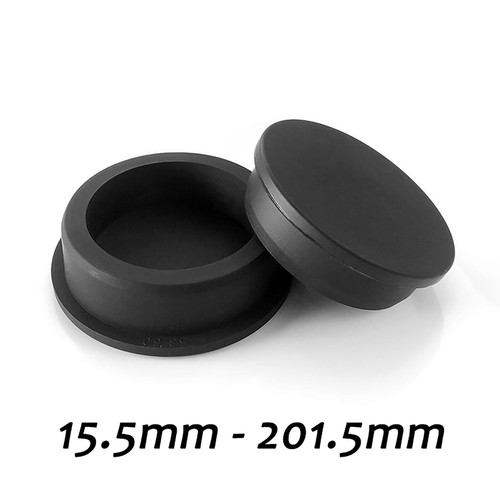 Black round silicone rubber - black,