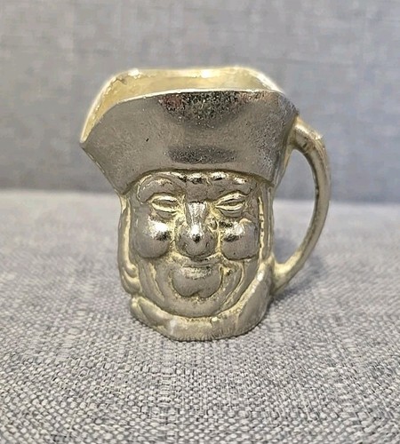 Vintage solid brass toby jug - solid,